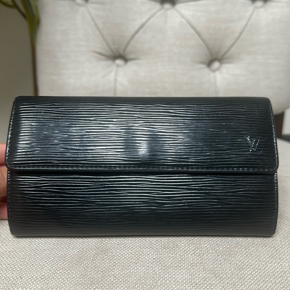 Louis Vuitton Black Epi Wallet